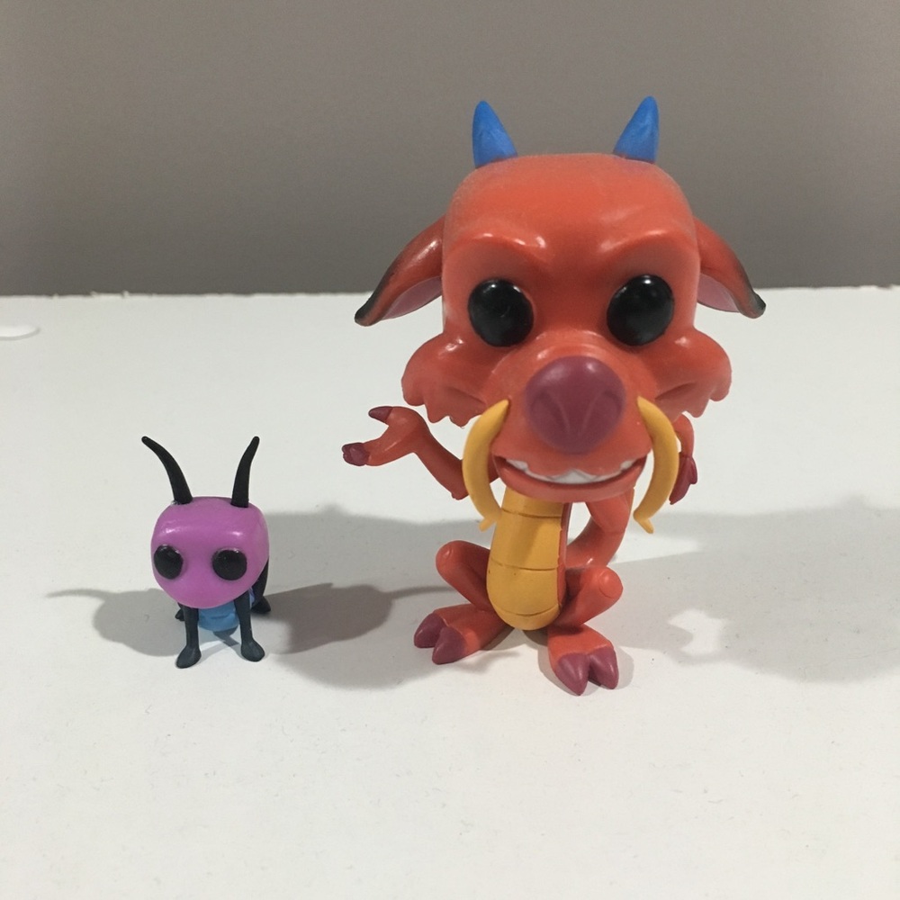 Mushu and Cricket Funko pops Disney